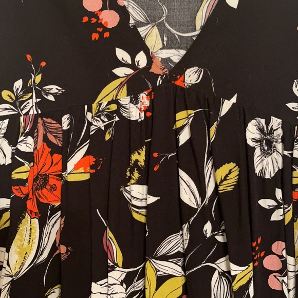 Free People Bell Sleeve Floral Blouse - Picture 3 of 4